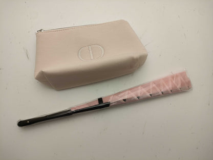  Dior Folding Fan/Pouch Set Other Accessories