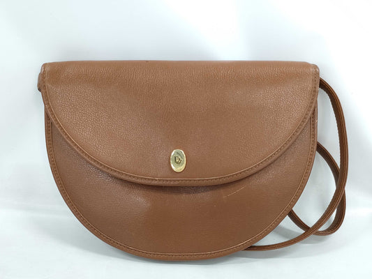 Dior Brown Leather Shoulder Bag