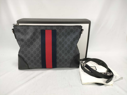 GUCCI GG Supreme Sherry Line Messenger Bag Shoulder Bag