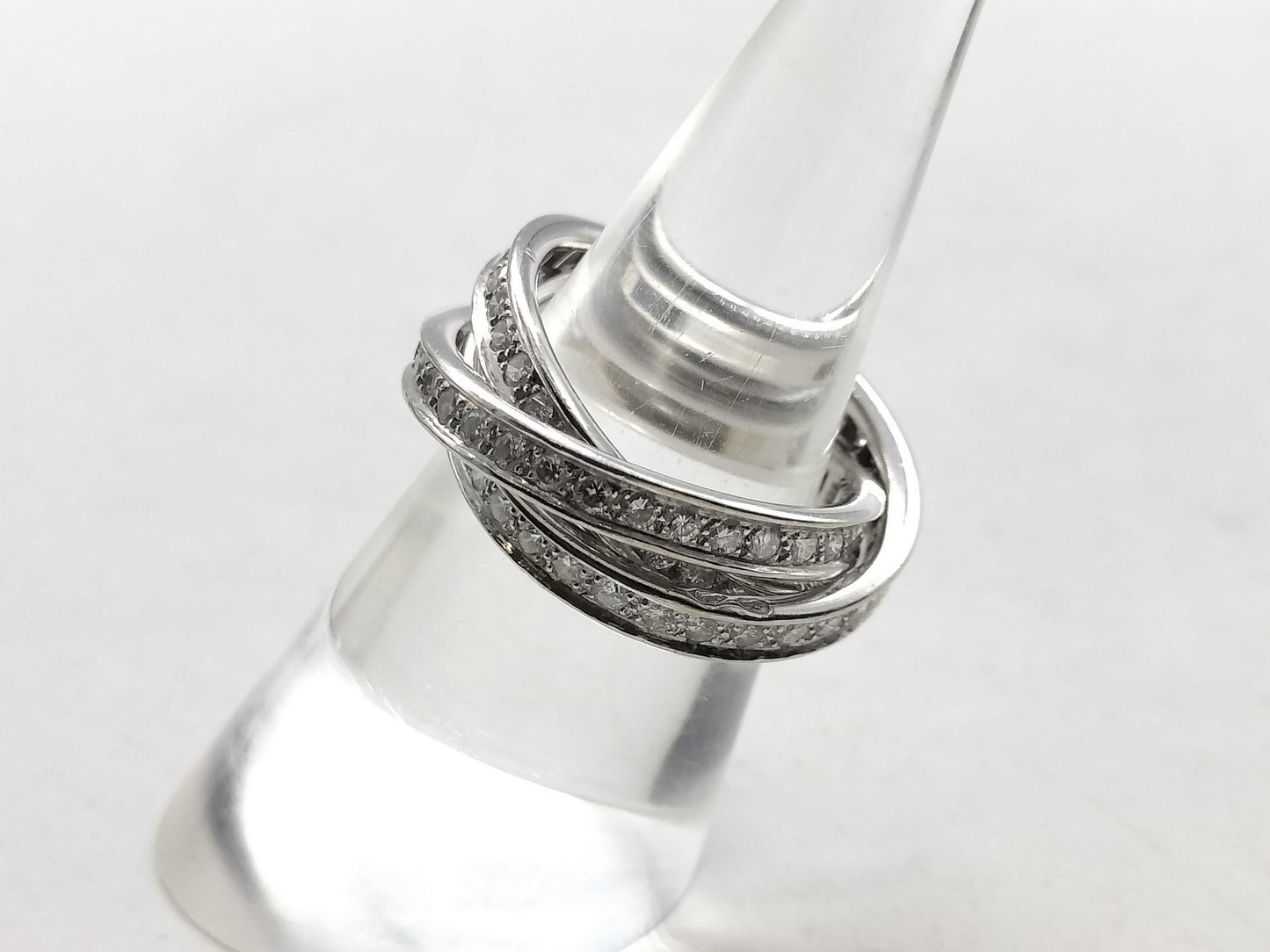 Cartier Trinity #52 Diamond WG 750 9.7g Ring 