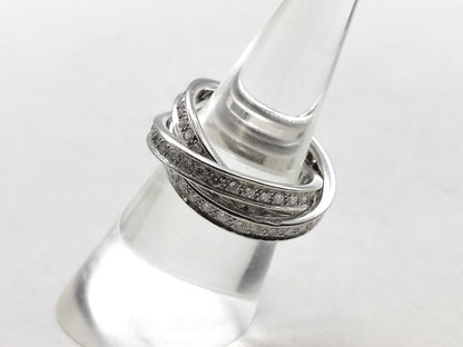 Cartier Trinity #52 Diamond WG 750 9.7g Ring 