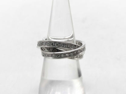 Cartier Trinity #52 Diamond WG 750 9.7g Ring 