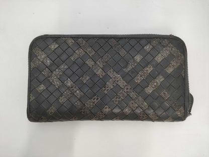 (10461_0268)▼BOTTEGA VENETA Intre Wallet Long Wallet Python Wallet