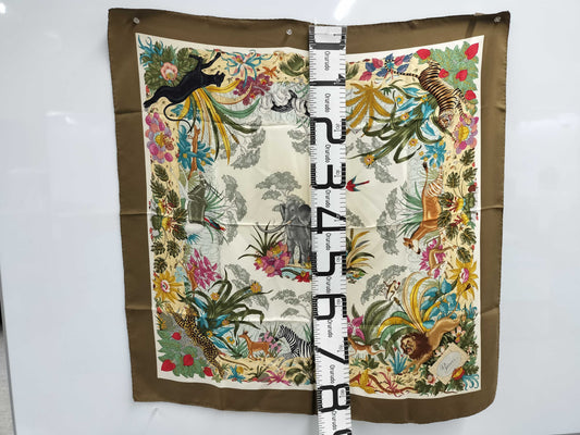 (10463_0058) GUCCI Animal Scarf