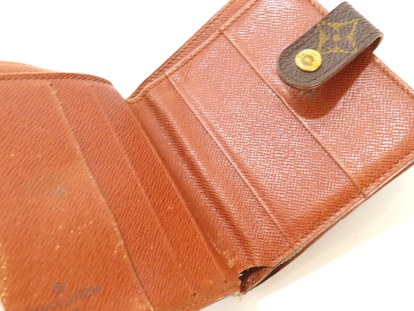 LOUIS VUITTON Monogram Poignier/Epi Wallet with Name Tags