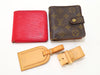 LOUIS VUITTON Monogram Poignier/Epi Wallet with Name Tags
