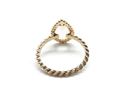 BOUCHERON Serpent Bohème #53 Quartz PG Au750 2.4g Ring 