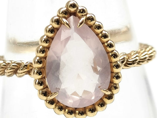 BOUCHERON Serpent Bohème #53 Quartz PG Au750 2.4g Ring 