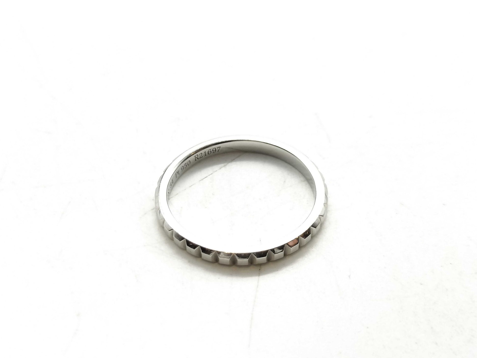 BOUCHERON Quatre Clos de Paris #54 Pt950 3.2g Ring 