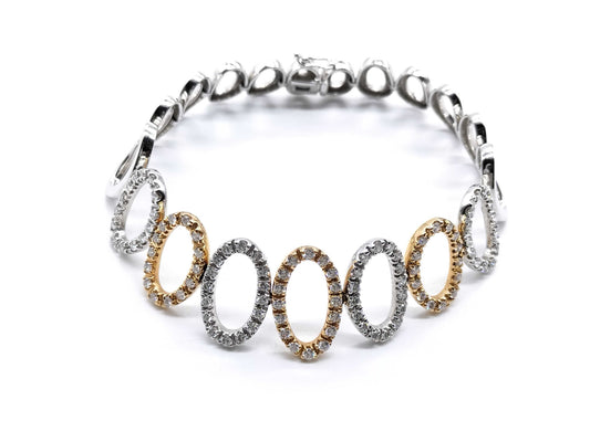 D2.00ct 750 19.2g Bracelet/Bangle 