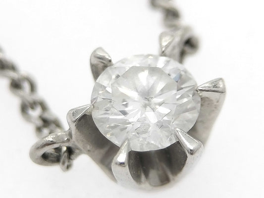 D0.20ct Pt850 2.7g Necklace 