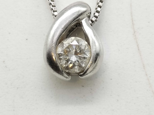 D0.214ct Pt900/Pt850 2.8g Necklace 