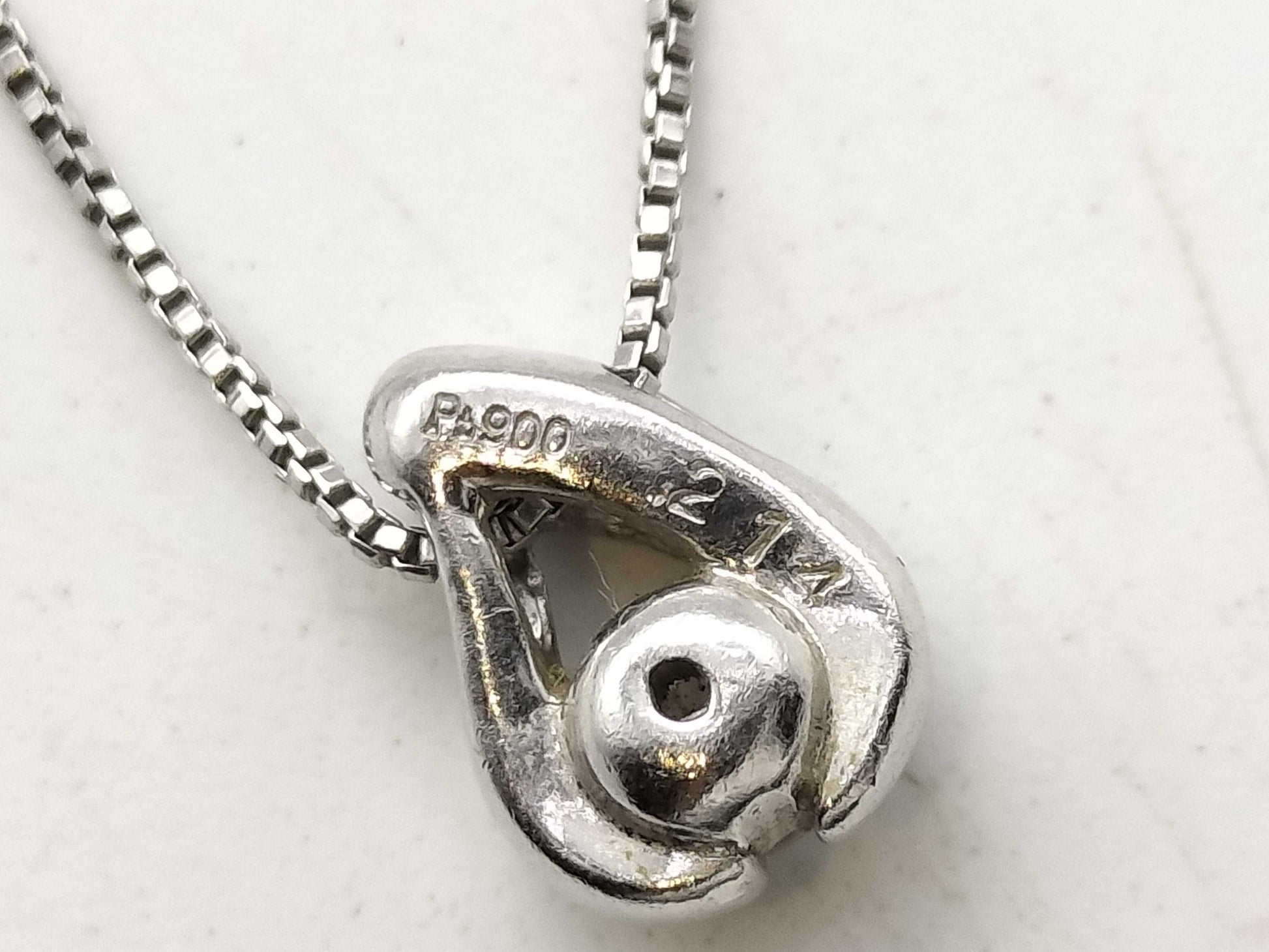 D0.214ct Pt900/Pt850 2.8g Necklace 