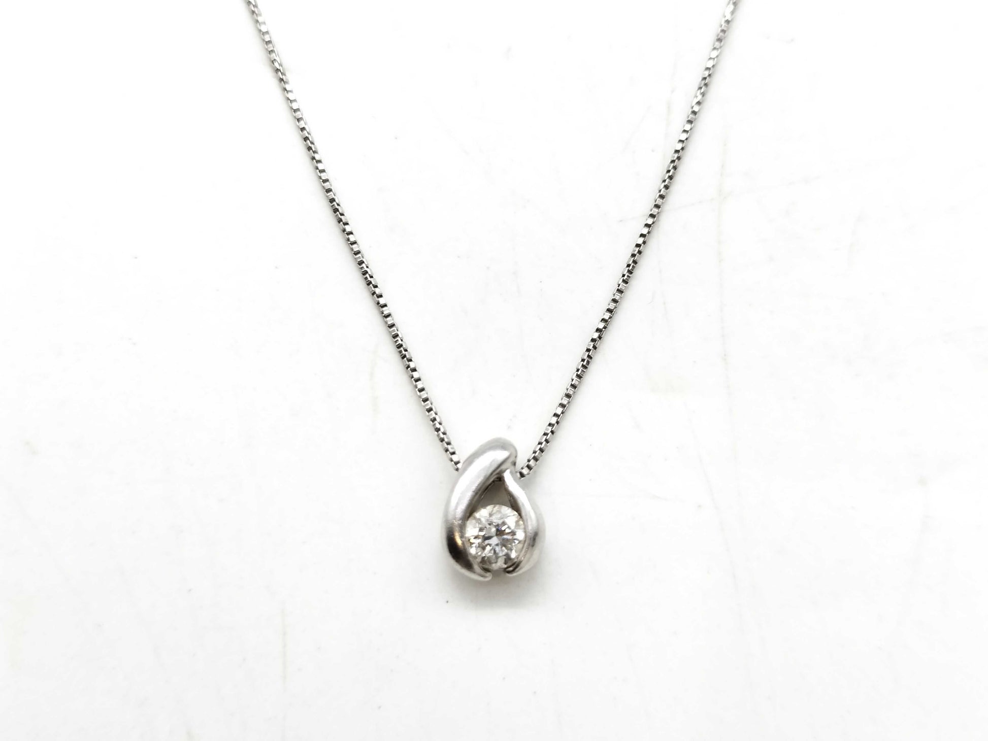 D0.214ct Pt900/Pt850 2.8g Necklace 