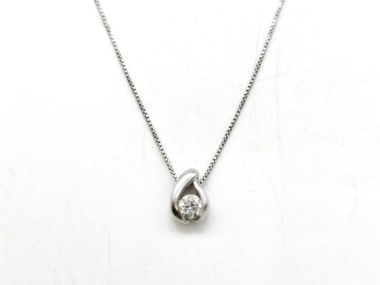 D0.214ct Pt900/Pt850 2.8g Necklace 