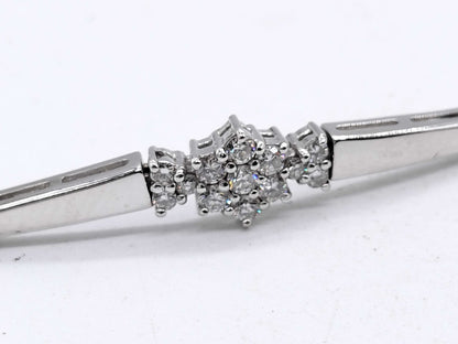 D0.18ct K18WG 6.7g Bracelet/Bangle 