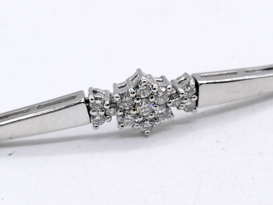 D0.18ct K18WG 6.7g Bracelet/Bangle 