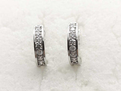 D0.14ct/0.14ct K18WG 2.3g Earrings 