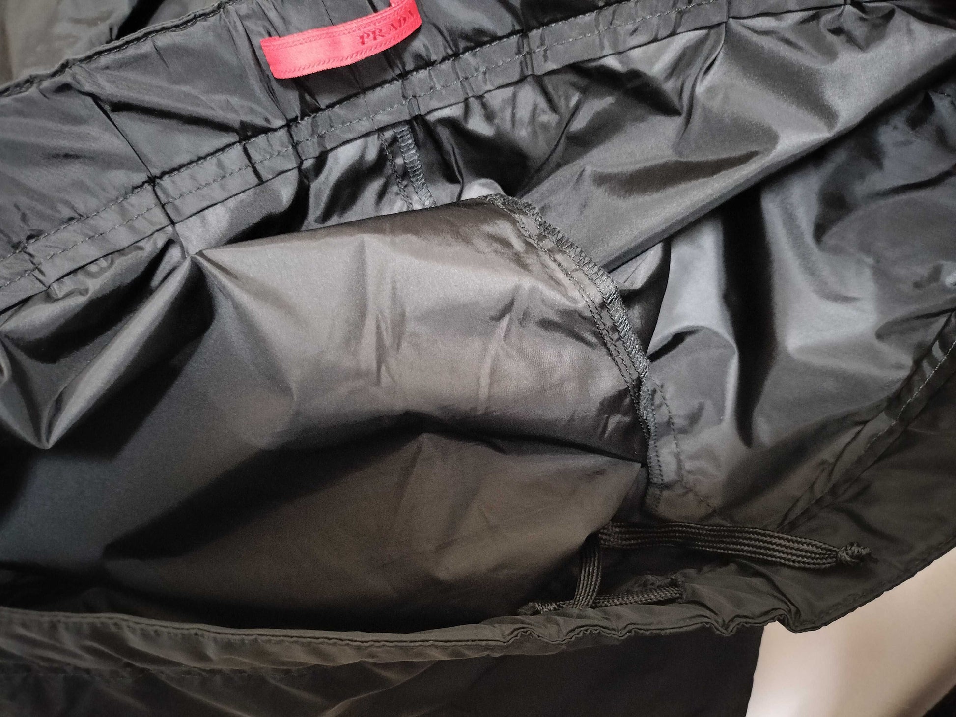 PRADA nylon pants/black/size 44 pants