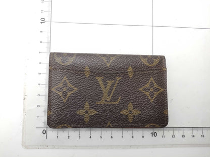 LOUIS VUITTON Monogram Bifold Business Card Case, Made in 1989, Card Case, Pass Case, Business Card Case