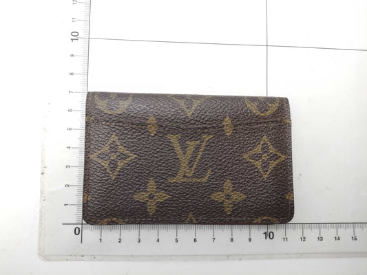LOUIS VUITTON Monogram Bifold Business Card Case, Made in 1989, Card Case, Pass Case, Business Card Case