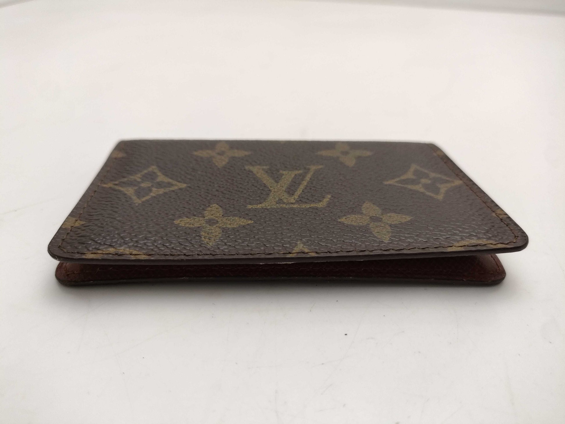 LOUIS VUITTON Monogram Bifold Business Card Case, Made in 1989, Card Case, Pass Case, Business Card Case