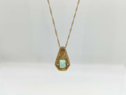 E0.75ct D0.40ct K18 2.5g Necklace 