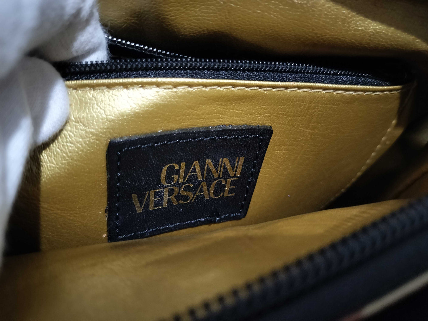 VERSACE Leopard Print Handbag Shoulder Bag