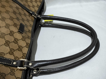 GUCCI GG Canvas Coated Canvas Tote Bag