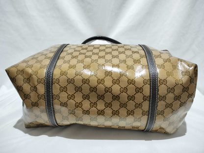 GUCCI GG Canvas Coated Canvas Tote Bag