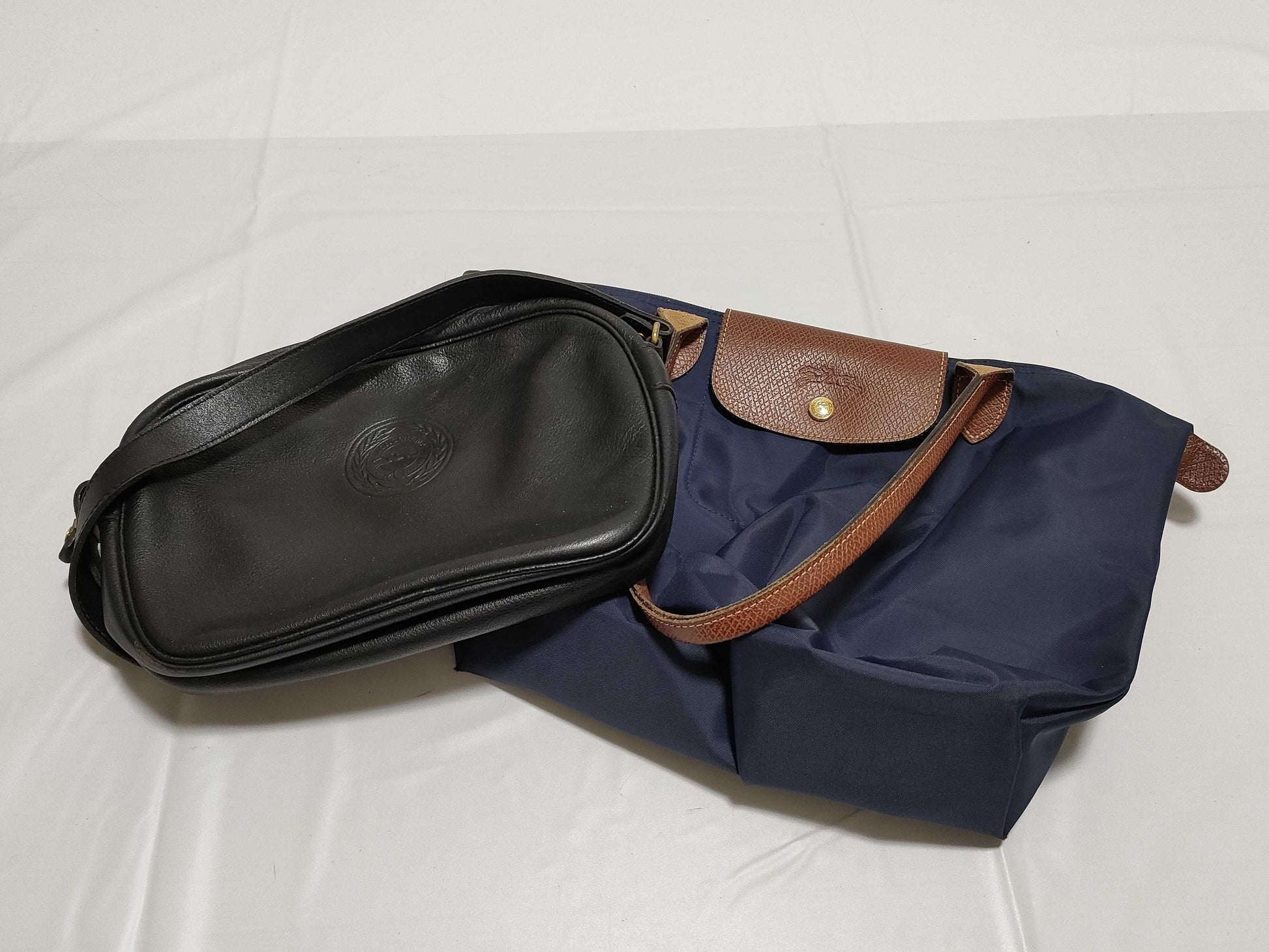 LONG CHAMP Leather Shoulder/Folding Bag Shoulder Bag