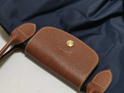 LONG CHAMP Leather Shoulder/Folding Bag Shoulder Bag