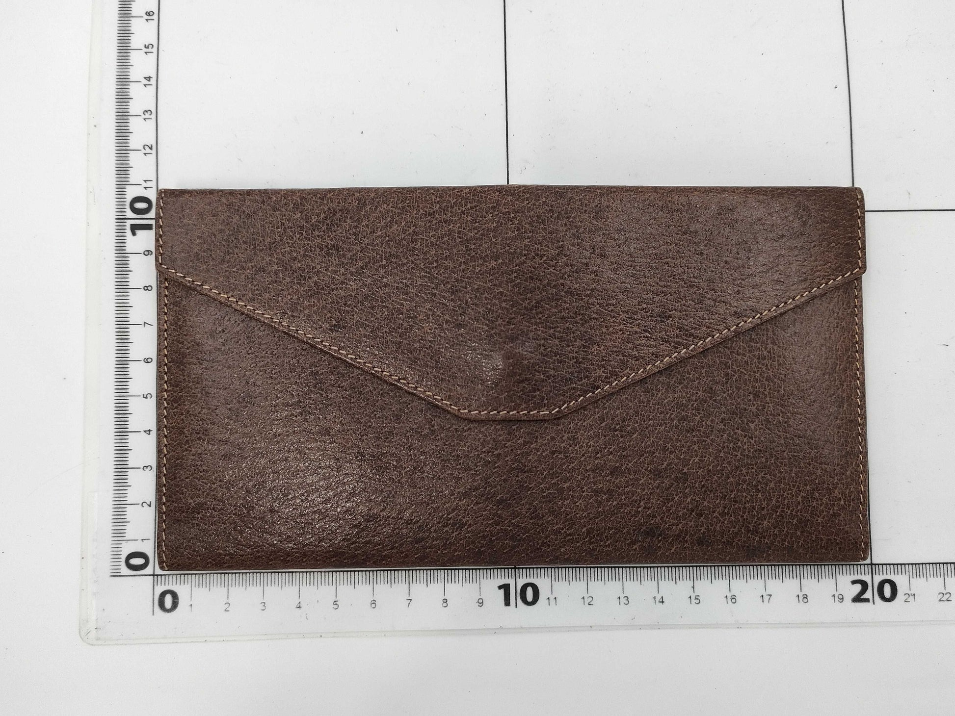 (10463_0057) GUCCI Old Leather Long Wallet Brown Wallet