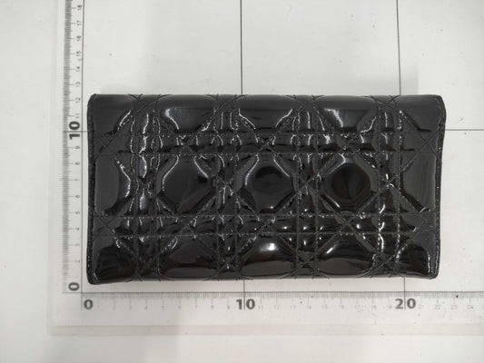 (10461_0351) Dior Cannage Enamel Long Wallet Wallet