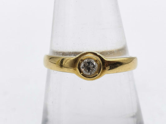 D0.12ct K18 1.5g Ring 