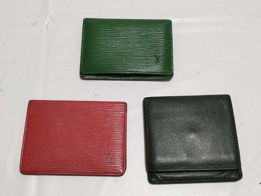 LOUIS VUITTON Epi Pass Case/Bi-fold Wallet*3 Wallet