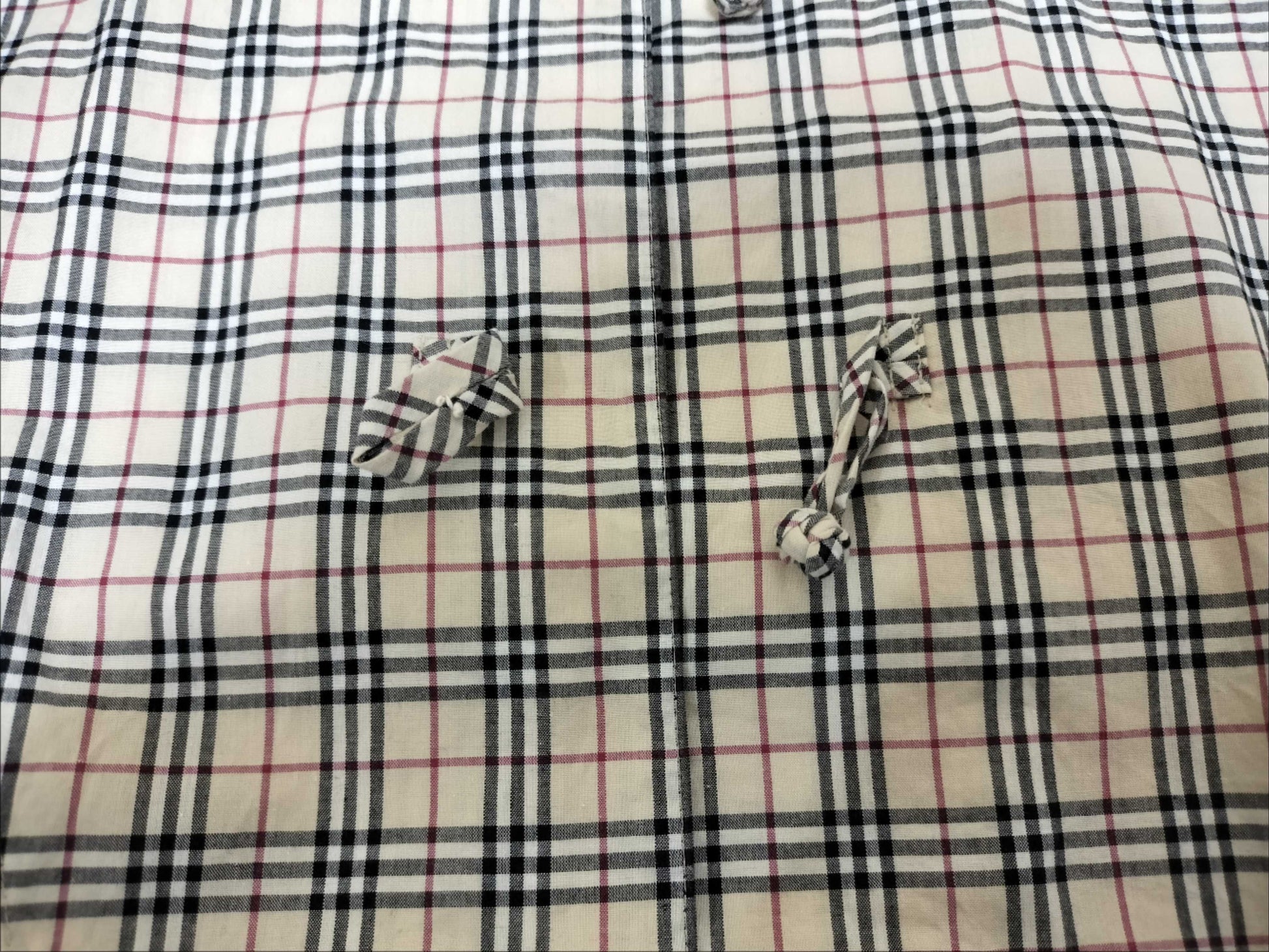 BURBERRY Nova Check Short Sleeve Shirt/Chinese Style Button Shirt