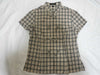 BURBERRY Nova Check Short Sleeve Shirt/Chinese Style Button Shirt
