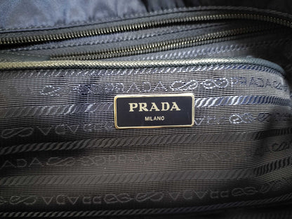 PRADA Nylon 2-way Shoulder Bag, Navy, 1BG093