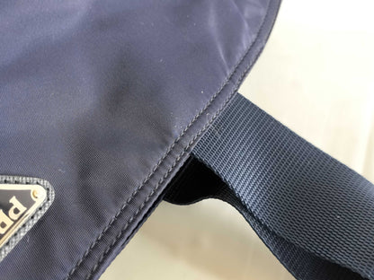 PRADA Nylon 2-way Shoulder Bag, Navy, 1BG093