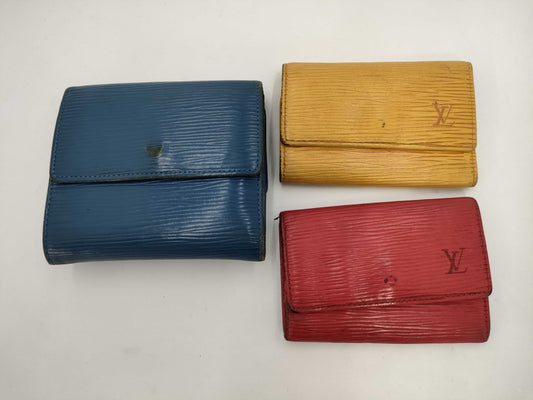 (10463_0018) LOUIS VUITTON Epi Wallet/Key Case 3-Piece Set Other Accessories