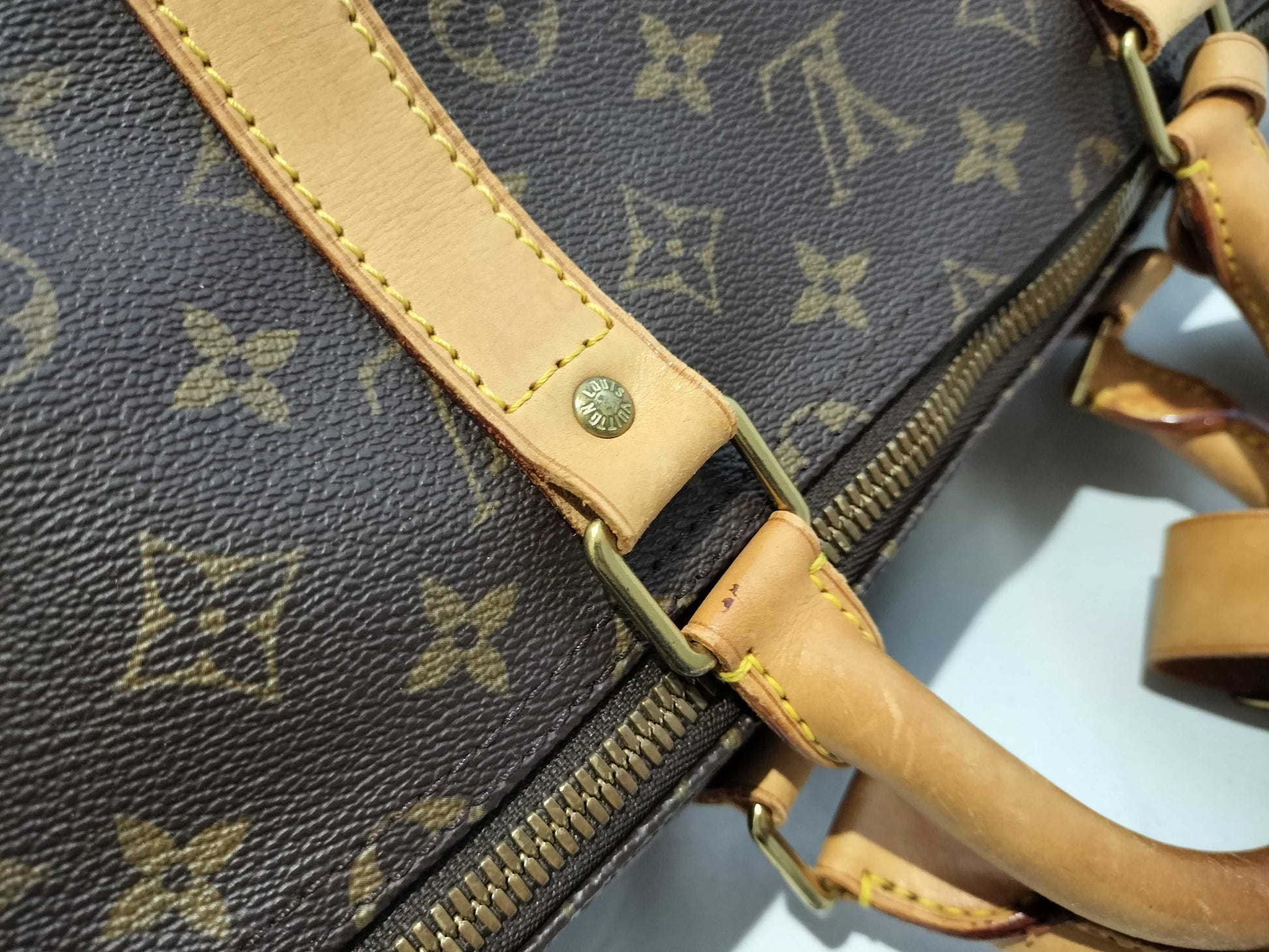LOUIS VUITTON Monogram M41414 Keepall Bandouliere 55 Boston Bag