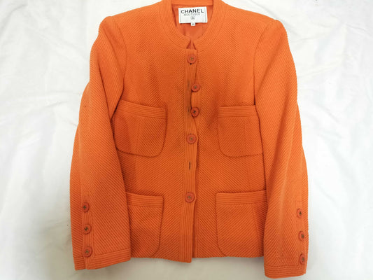 CHANEL Coco Button Set, Orange, Size 40, Other Apparel