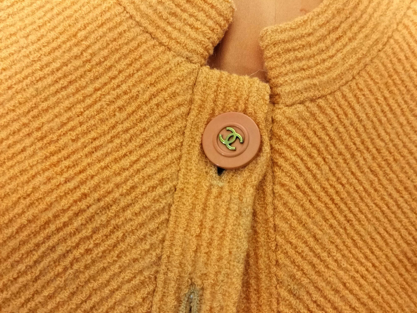 CHANEL Coco Button Set, Orange, Size 40, Other Apparel