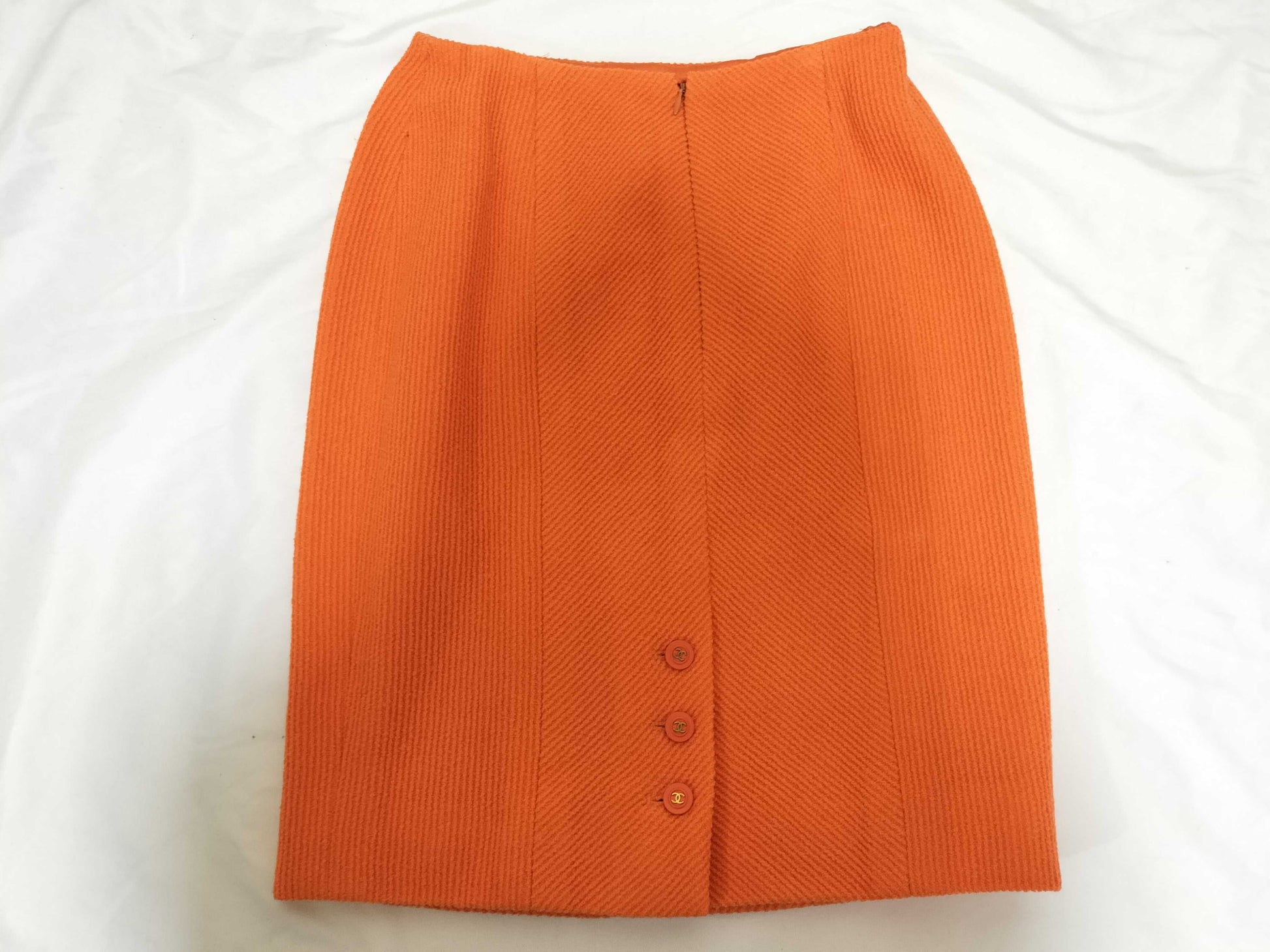 CHANEL Coco Button Set, Orange, Size 40, Other Apparel