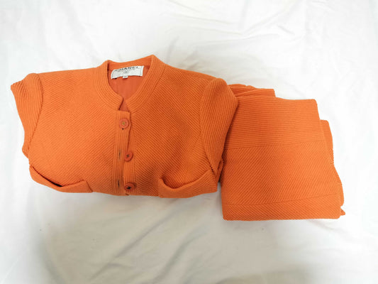CHANEL Coco Button Set, Orange, Size 40, Other Apparel