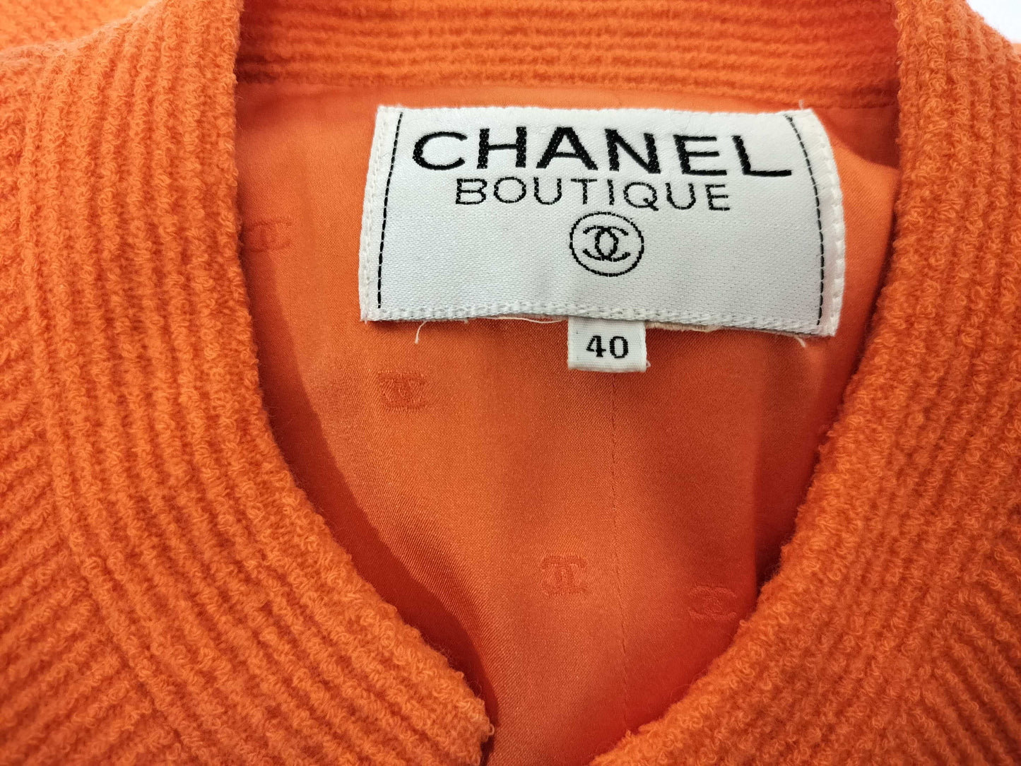 CHANEL Coco Button Set, Orange, Size 40, Other Apparel