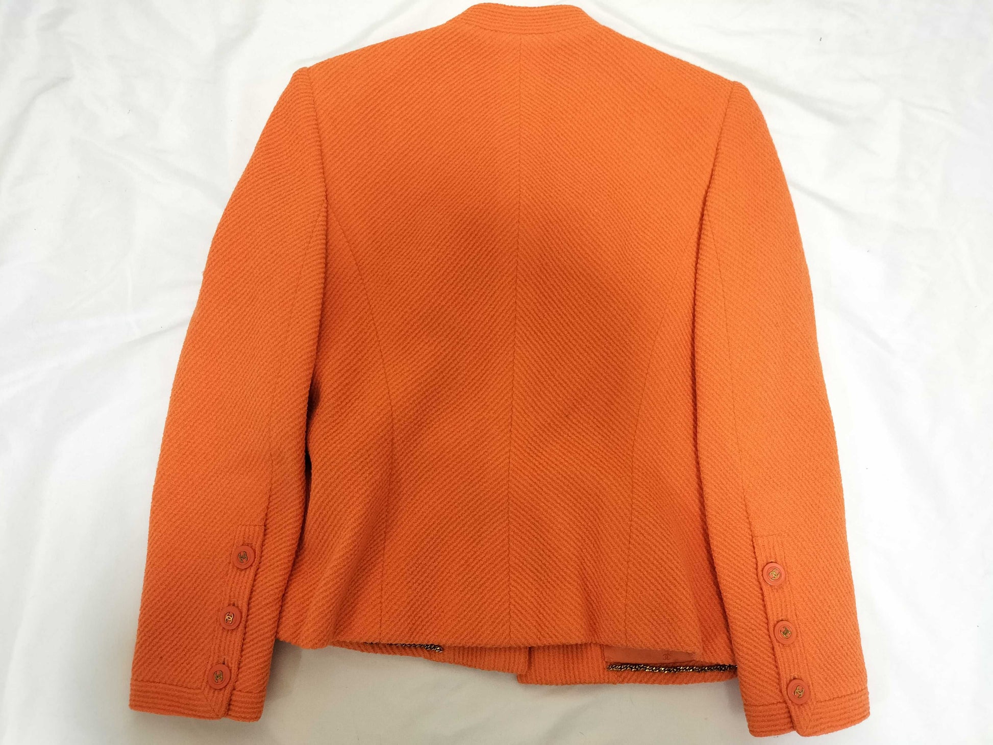 CHANEL Coco Button Set, Orange, Size 40, Other Apparel