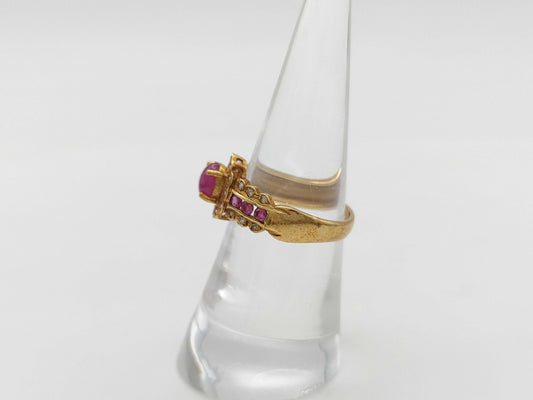 R1.00ct D0.12ct K18 3.6g Ring 