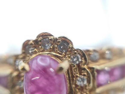 R1.00ct D0.12ct K18 3.6g Ring 